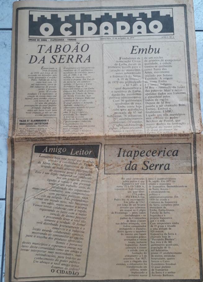 Acervo / Jornal O Cidadão